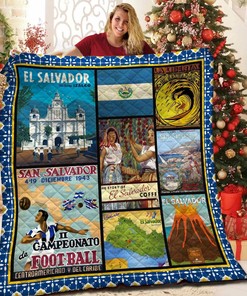 El Salvador Personalized Quilt Bedding Set, Great for Bedroom Decoration and Family Gifts