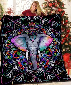 Elephant Bedding Set with Optional Personalization for Home Decoration
