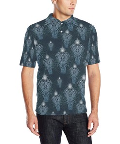 Elephant Mandala Men Polo Shirt
