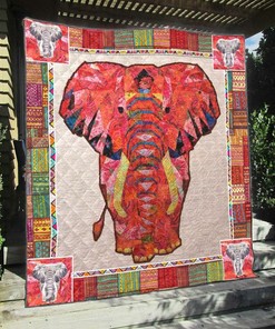 Elephant Qh020804C Tbg Quilt Bedding Set Blanket Bedroom Decor, Gifts for Family