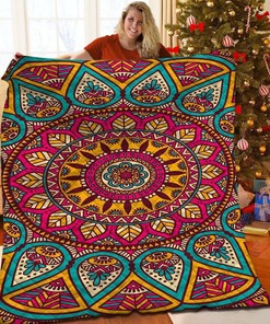 Elevate Your Bedroom Decor with Personalized Mandala Quilt Bedding Set