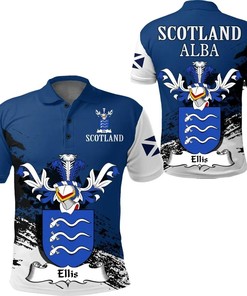 Ellis Scottish Family Crest Scotland Special Polo Shirt - Golf Shirt