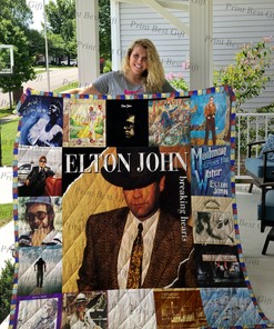 Elton John Albums Cover Quilt Blanket #15