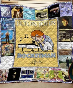 Elton John Albums Quilt Blanket #16