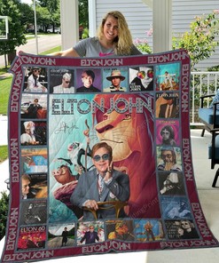 Elton John Quilt Blanket #24
