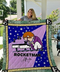 Elton John Rocketman Quilt Blanket #20