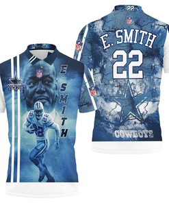 Emmitt Smith 22 Dallas Cowboys 3D Polo Shirt