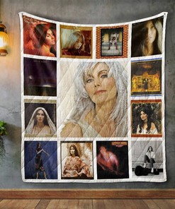 Emmylou Harris Album Covers Quilt Blanket Bedding Set, Great for Bedroom Decor and Gifts for Family