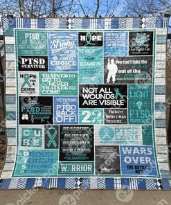 Empowering PTSD Survivor Quilt Bedding Set Blanket - Great for Family Gifts and Home Decor