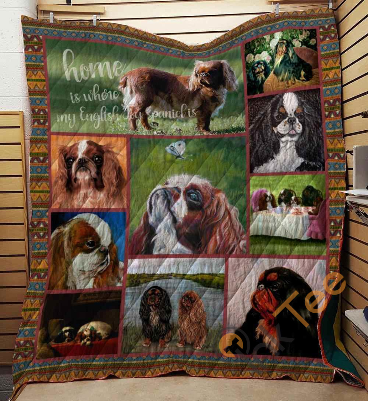English Toy Spaniel 09 Blanket Quilt Bedding Set Bedroom Decor, Gifts for Family