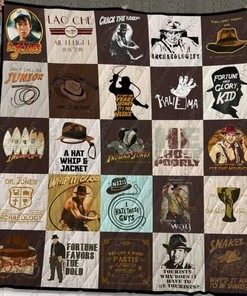 Enjoy Indiana Jones with Quilt Bedding Set Blanket, Great Gifts for Family
