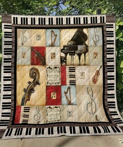 Enjoy Music Comfortably with Cg80019 Quilt Bedding Set Blanket, Gifts for Family