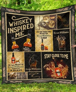 Evan William Whiskey Inspired Me Funny Gift Quilt Bedding Set Bedroom Decor, Gifts for Family