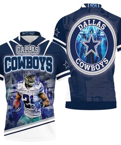 Ezekiel Elliott 21 Dallas Cowboys Super Bowl 2021 Nfc East Division 3D Polo Shirt