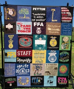 FFA Forever Blue Personalized Quilt Blanket Bedding Set - Perfect for Home Decoration and Family Gifts