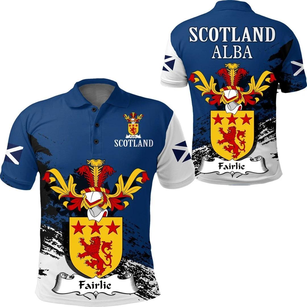 Fairlie Scottish Family Crest Scotland Special Polo Shirt - Golf Shirt