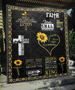 Faith-Inspired Quilt Bedding Set Blanket - Perfect for Bedroom Decor and Family Gifts