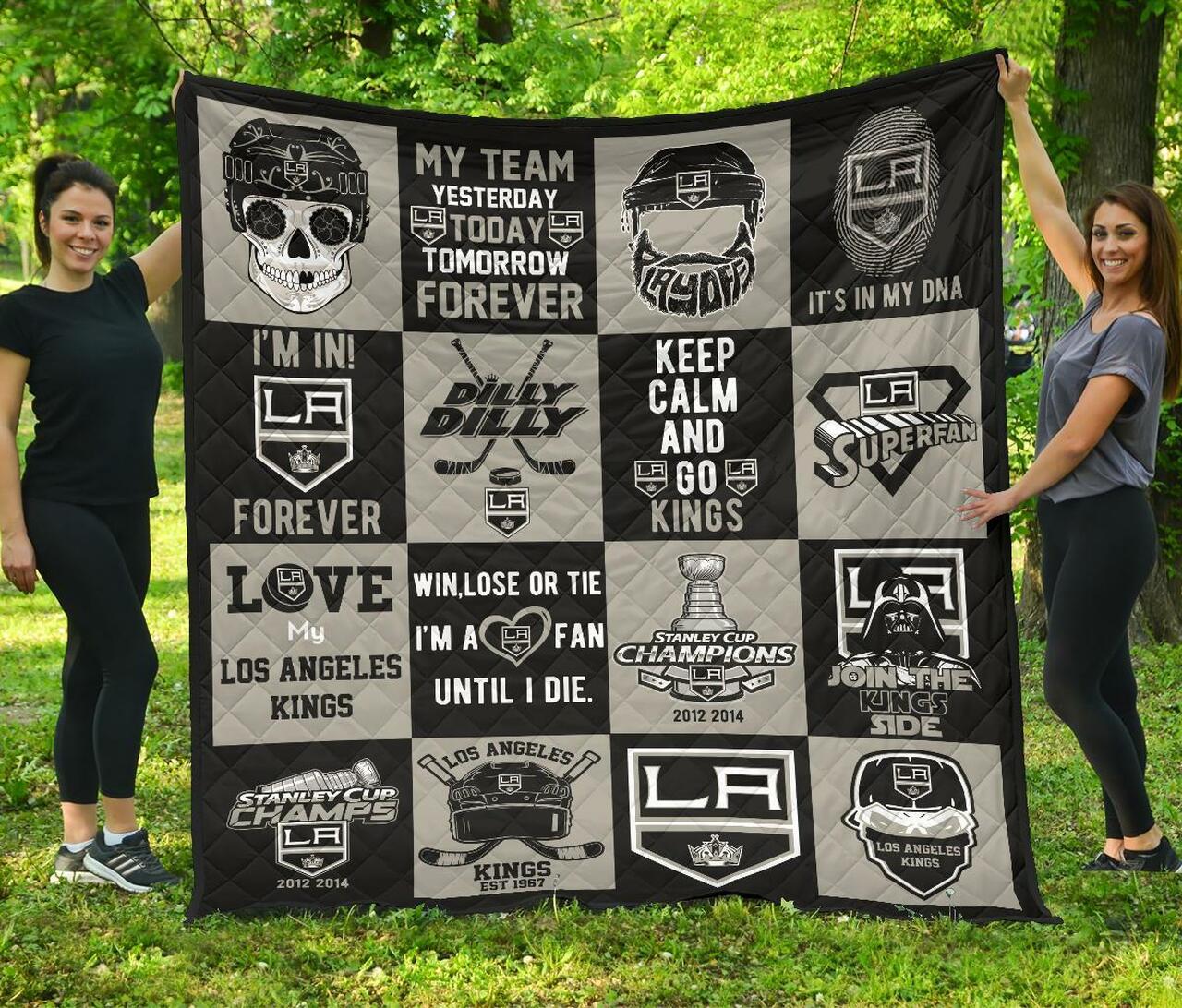 Fan Los Angeles Kings Amazing Gift Idea Quilt Bedding Set Bedroom Decor, Gifts for Family