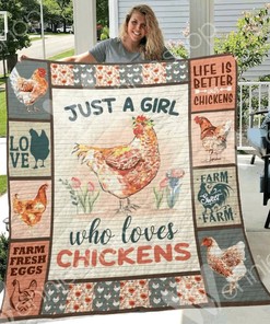 Farm Animal Chicken Chicken B Quilt Bedding Set - Great for Bedroom Decor and Family Gifts