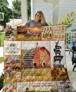 Farm Animal in Farm Personalized Quilt Bedding Set for Home Decor and Family Gifts