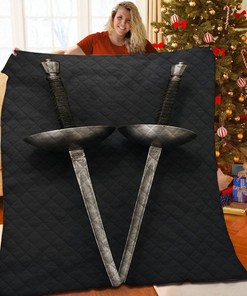 Fencing Quilt Bedding Set Bedroom Decor, Gifts for Family