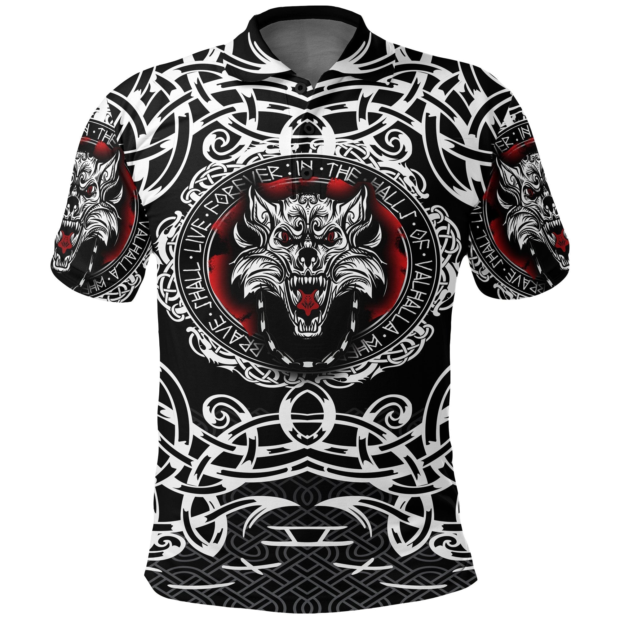Baird Ancient Tartan Polo Shirt Viking Wolf main image 1