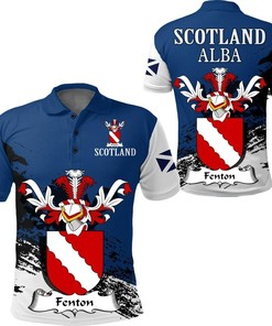 Fenton Scottish Family Crest Scotland Special Polo Shirt - Golf Shirt