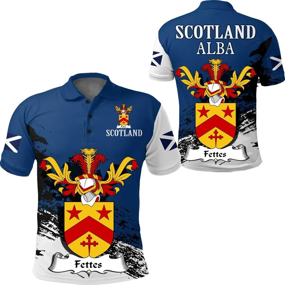 Fettes Scottish Family Crest Scotland Special Polo Shirt - Golf Shirt