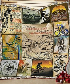 Find My Soul Cycling Quilt Bedding Set Blanket Personalized - Great for Bedroom Decor and Family Gifts