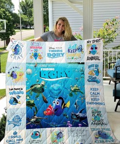 Finding Dory Bedding Set Quilt Blanket - Great for Bedroom Decor and Family Gifts