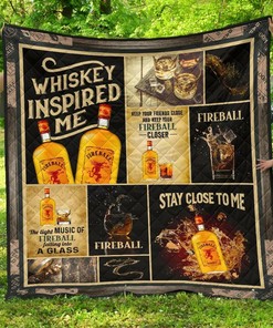Fireball Whiskey Inspired Me Funny Gift Idea Quilt Bedding Set Bedroom Decor, Gifts for Family