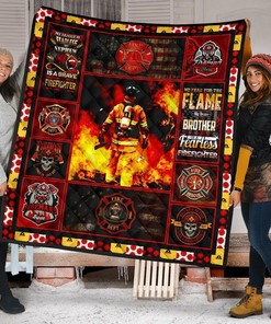 Firefighter Amazing Gift Idea Quilt Bedding Set - Great for Bedroom Decor and Family Gifts