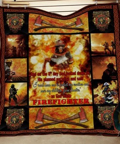 Firefighter Awesome Quilt Blanket Bedding Set for Home Decor and Gifts for Fans