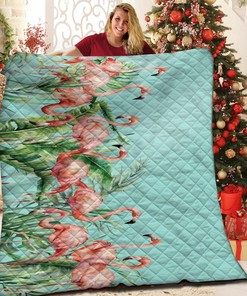 Flamingo Quilt Bedding Set for Bedroom Decor and Gifts for Family, Perfect for Home Decoration and Picnic