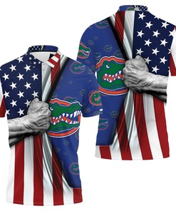 Florida Gators American Flag Ripped 3D Jersey Polo