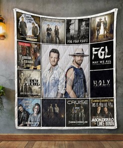 Florida Georgia Line Album Covers Quilt Bedding Set Blanket Bedroom Decor, Gifts for Family
