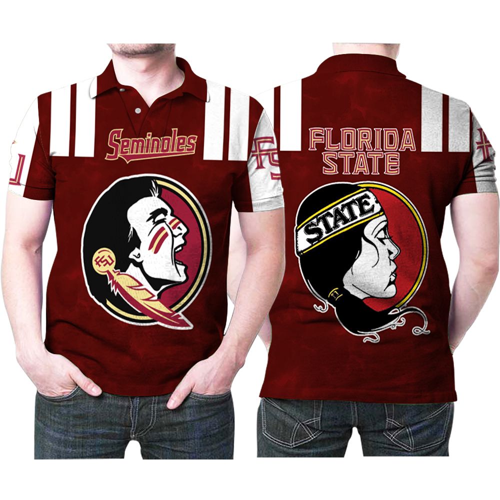 Florida State Seminoles Logo Best Ncaa Team 3D Printed Gift For Florida State Seminoles Fan Polo