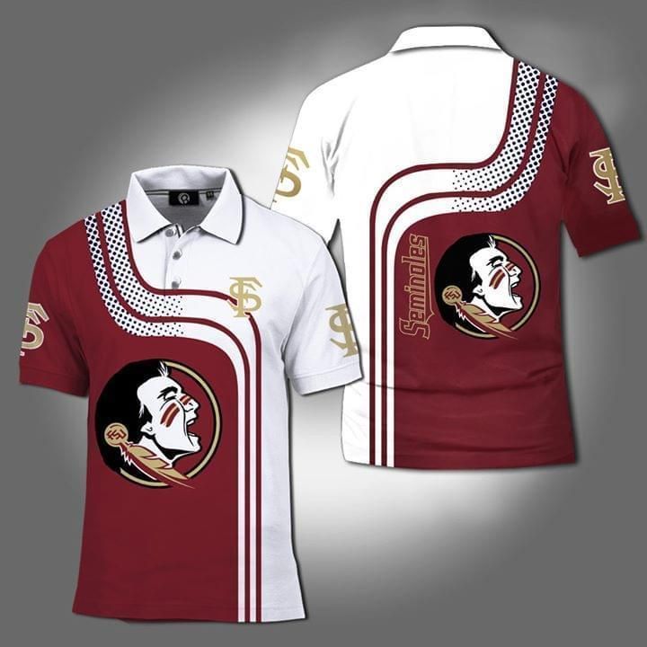 Florida State Seminoles Ncaa 3D Polo Shirt