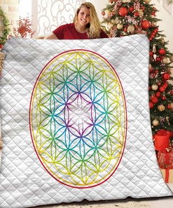 Flower Of Life Personalized Quilt Bedding Set - Great for Bedroom Decor and Family Gifts