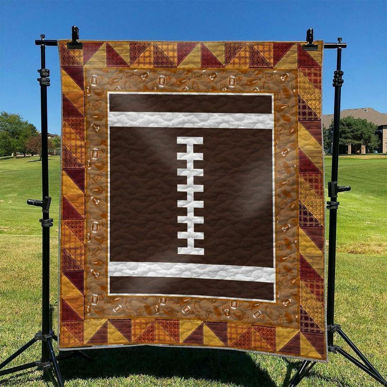 Football Quilt Bedding Set Bedroom Decor, Gifts for Family
