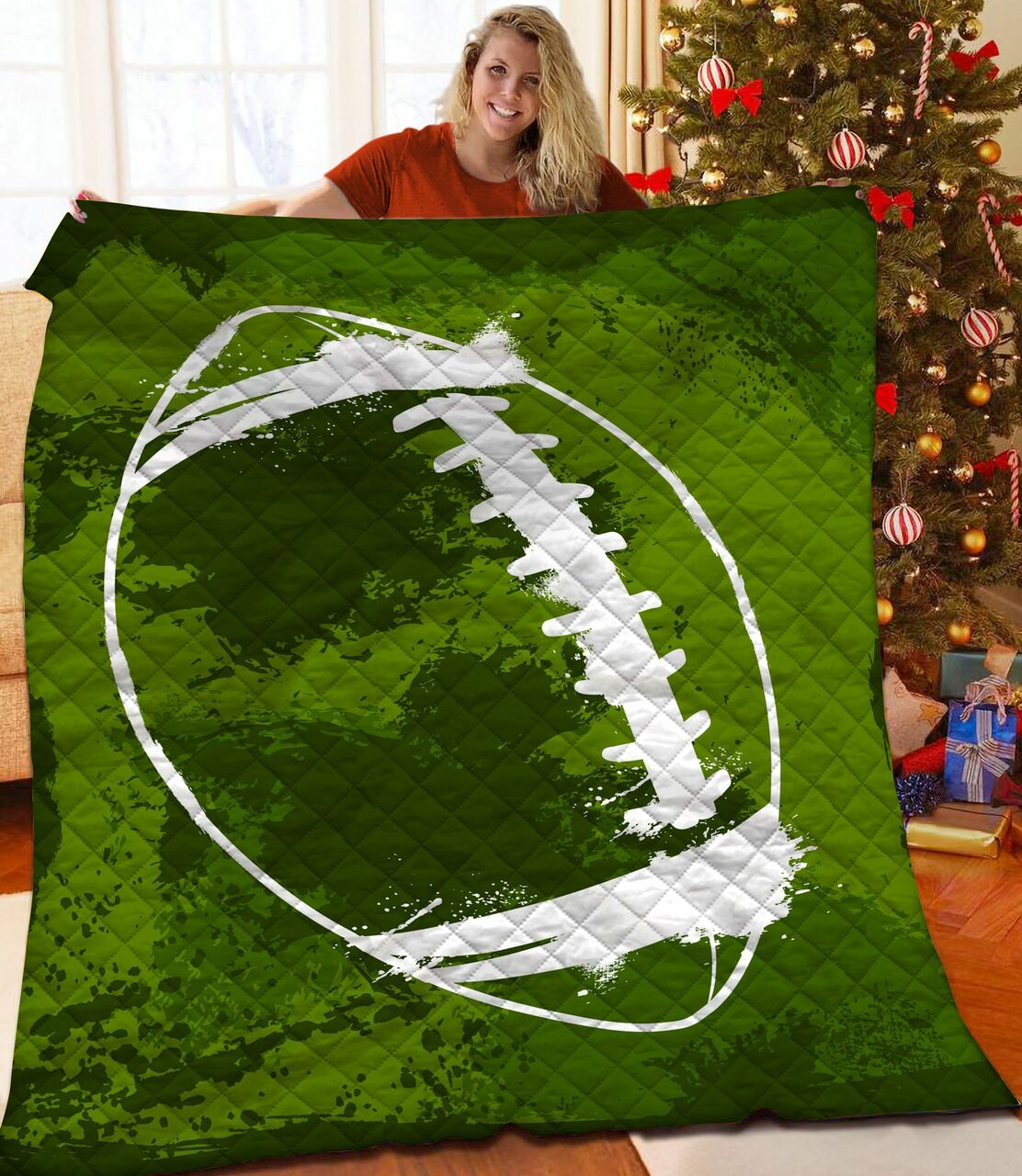 Football Quilt Bedding Set Bedroom Decor for Football Lovers