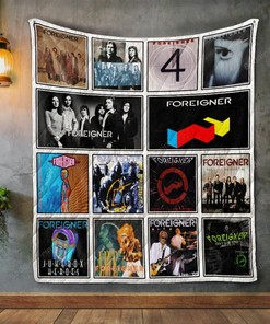 Foreigner Album Covers Quilt Bedding Set Blanket Bedroom Decor, Gifts for Family
