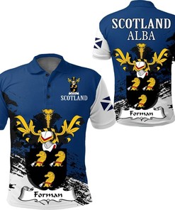 Forman Scottish Family Crest Scotland Special Polo Shirt - Golf Shirt