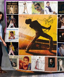 Freddie Mercury Cover Poster Personalized Quilt Bedding Set - Perfect Gifts for Family and Bedroom Decor