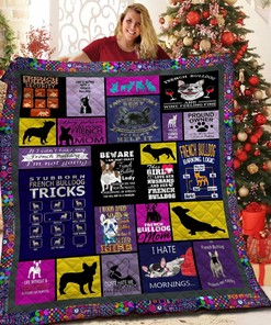 French Bulldog Customizable Quilt Blanket Bedding Set - Perfect for Bedroom Decor and Family Gifts