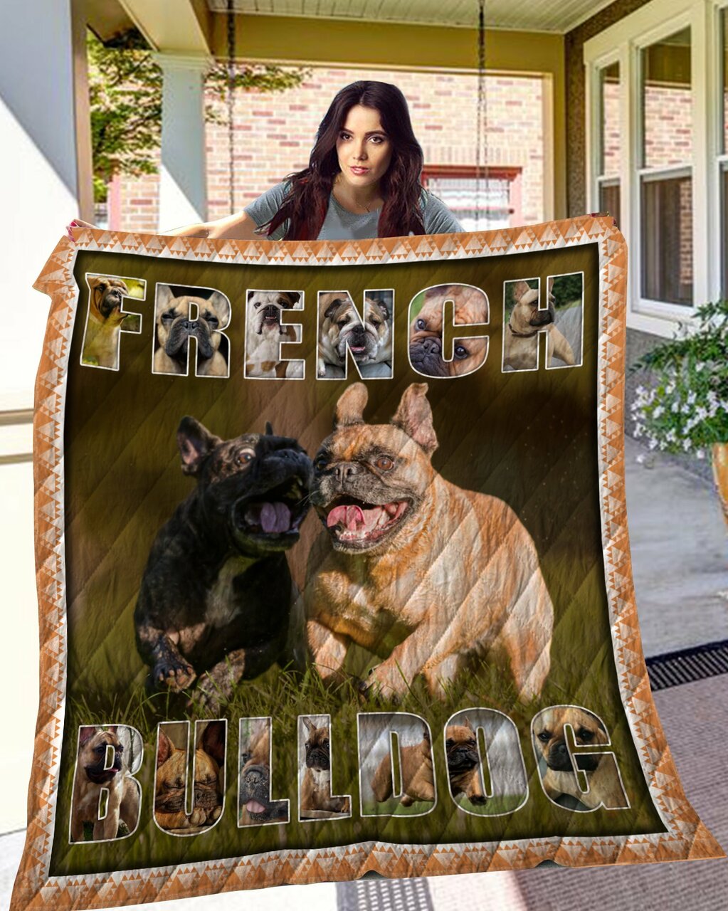 French Bulldog Personalized Quilt Blanket Bedding Set - Perfect for Bedroom Decor and Family Gifts