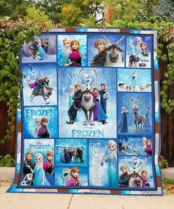 Frozen T89 Personalized Quilt Bedding Set for Home Decoration and Family Gifts