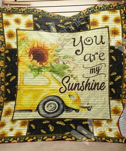 Fun Bug Car Sunflower Quilt Bedding Set Blanket - Suitable for Picnics and Bedroom Decor