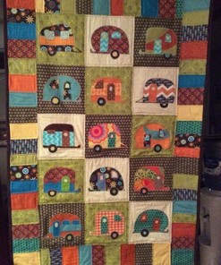 Fun Caravan Clp040708 Quilt Bedding Set Blanket - Suitable for Picnics and Bedroom Decor