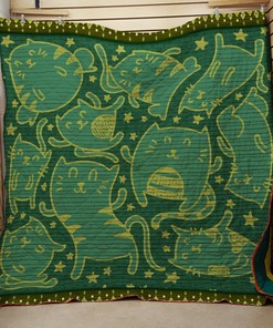Funny Cat Quilt and Bed Set - Suitable for Home Decoration and Family Gifts